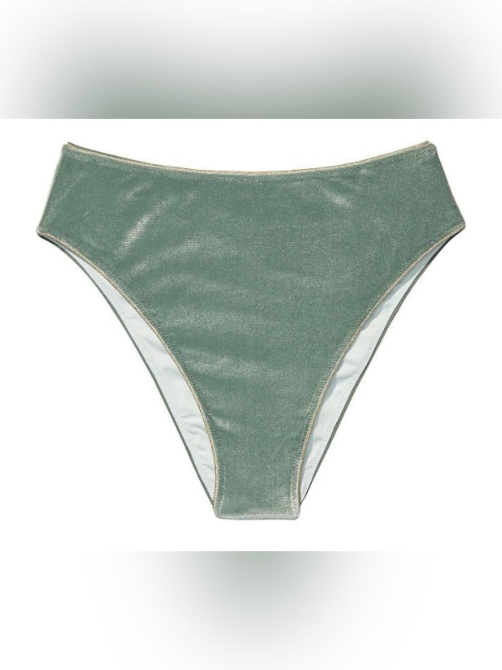 VICTORIA'S SECRET High Waist Cheeky Swim Bikini Bottom Cadette Green X-Large